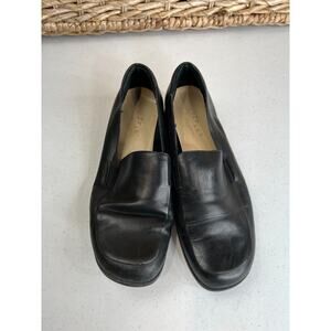 Liz Claiborne Lizflex Women's Hilda Leather Slip‎ On Loafers Black Size 8.5